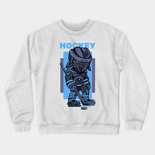 hockey Crewneck Sweatshirt by Elite Wear 